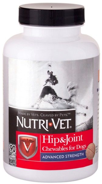 Nutri-Vet Hip&Joint Advanced ЗВ'ЯЗКИ І СУСТАВИ, 3 рівень, глюкозамін та хондроїтин з ЧСЧ для собак