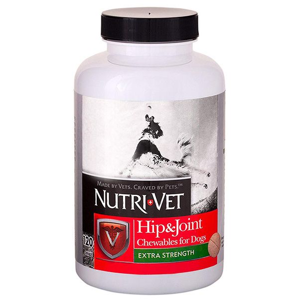 Nutri-Vet Hip&Joint Extra зв'язки суглоби екстра 2 рівень, хондроїтин та глюкозамін для собак з МСМ